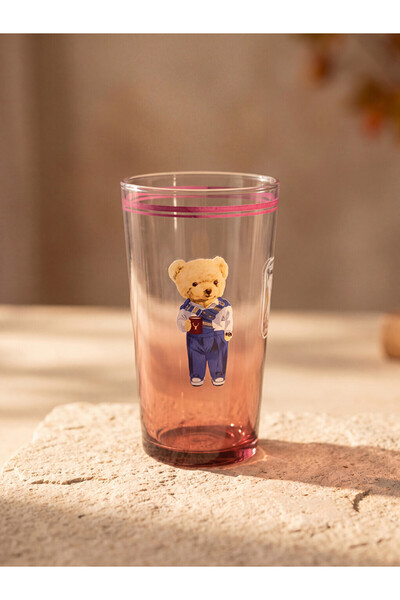 LC Waikiki Sparkling Choices from Shining Store Cute Teddy Bear Printed Glass...
