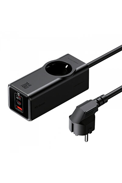 Mcdodo Πολύπριζο CH-4620, 1 x Schuko - 1 x USB-A - 2 x USB-C, Μαύρο