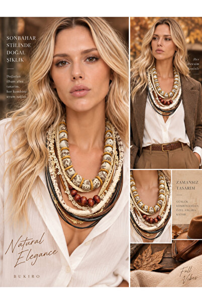 Bukiro Matière Sauvage Special Design Layered Necklace |   Bohemian Statement...