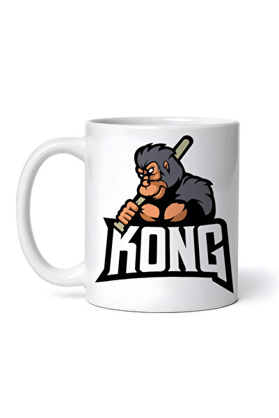 INOVATIX Cana alba personalizata,King Kong pregatit de lupta,INOVATIX®. 330ml
