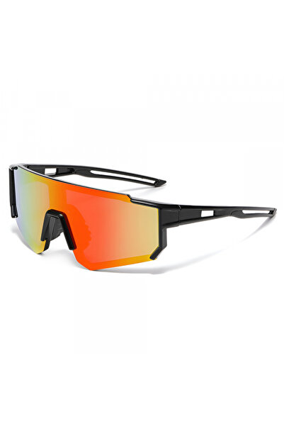 Techsuit Kids Sunglasses R601, Polarized, UV Protection, Black Orange Yellow