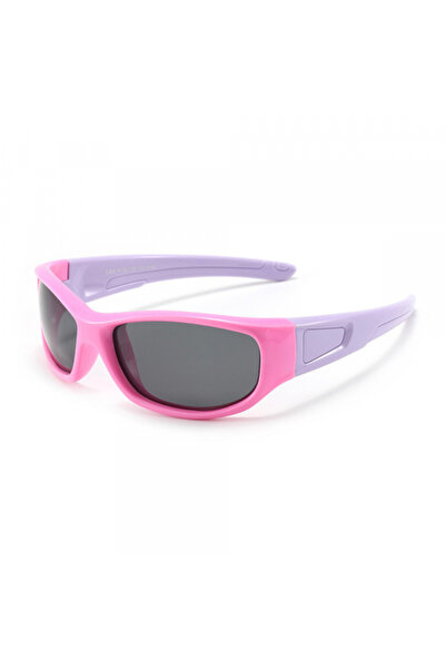 Techsuit Kids Sports Sunglasses 800-C42, Polarized, Pink Purple