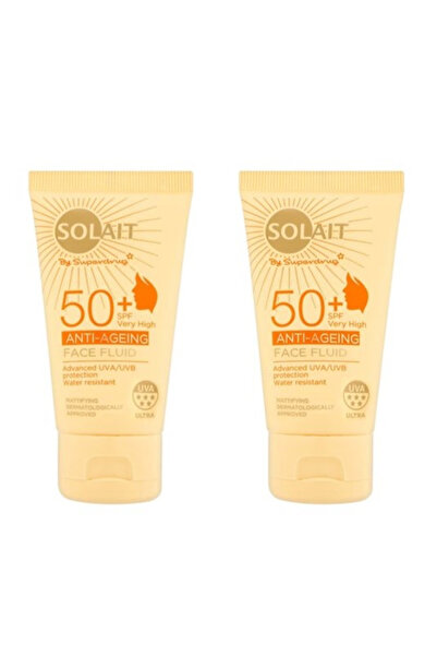Solait Yaşlanma Karşıtı, Yüz Güneş Koruyucu SPF50+ 50 ml X 2 Adet