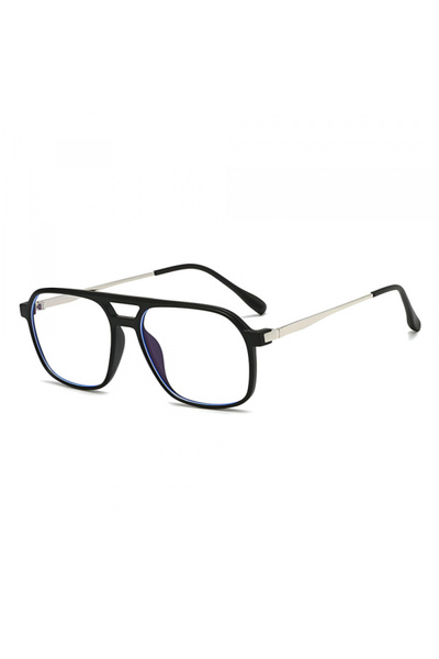 Techsuit Ochelari De Calculator Unisex 83092, Anti-Blue Light, Negri Argintii