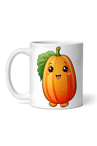 INOVATIX Персонализирана бяла чаша, Happy Papaya, INOVATIX®. 330 мл