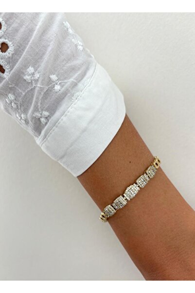 XUPING JEWELRY Special Series Middle Zircon Square Stone Xp Cord Gold Color B...