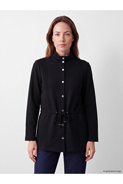 LC Waikiki Rmz Gi̇yi̇m Farkiyla Dik Roba Yaka Soft Touch Women's Cardigan