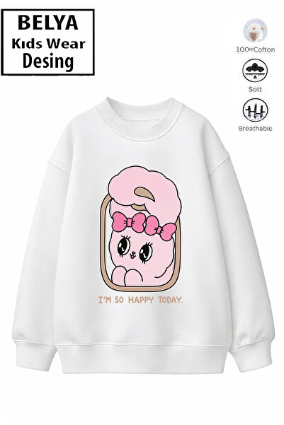 Belya Kids Wear Trend Model pentru copii, fete, cu model complet, oversize, d...