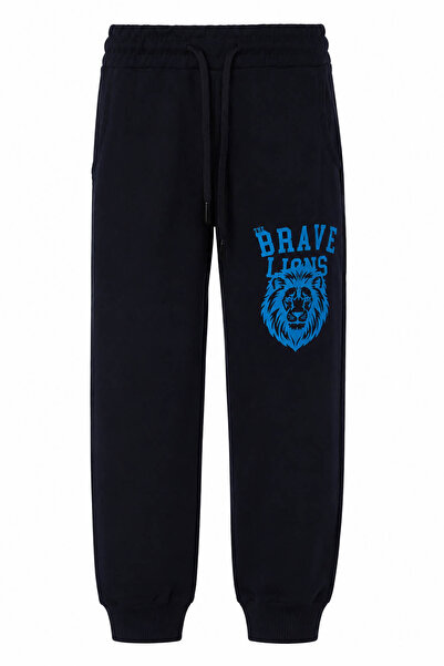 trender Brave Print 2 İp Indigo Boys' Sweatpants 8083