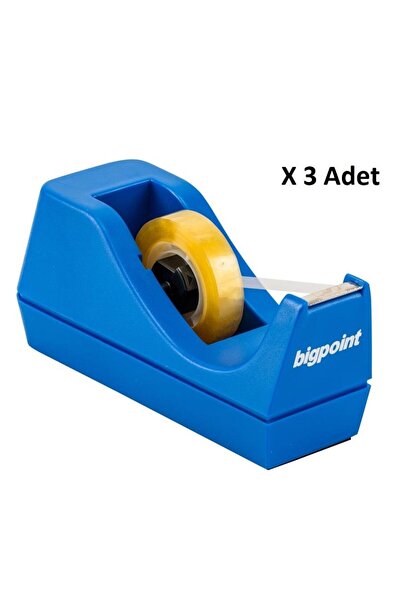 Bigpoint Μηχάνημα κοπής ταινίας (33μ) Μεσαίο Μπλε x 3 Τεμάχια