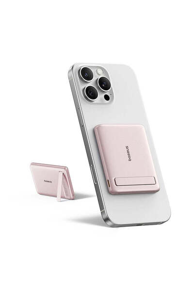 Baseus Εξωτερική Μπαταρία Picogo, 5000mAh, 20W, MagSafe, Qi2 - ροζ