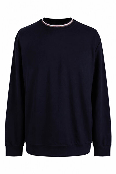 trender Knitwear Ribana Navy Blue Men's Sweatshirt 2001