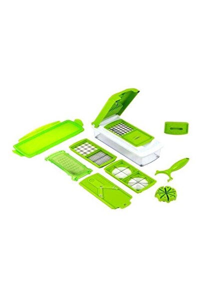 Twinkle Mart 11-Piece Slicer And Dicer Set Green/Clear/White