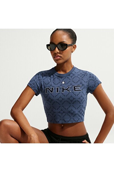 Nike Kadın Sportswear Chill Knit Dar Kesim Crop Tişört | II3658-043