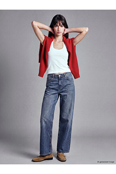 LC Waikiki Rmz Gi̇yi̇m Farkiyla Straight Fit Women's Jean Pants