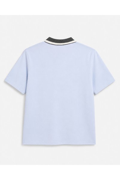 TURHAN TRİKO White Cream Short Sleeve Polo Collar Men's Plus Size T-Shirt