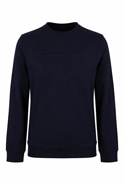 trender Weekend Gofre Navy Blue Men's Sweatshirt 2003