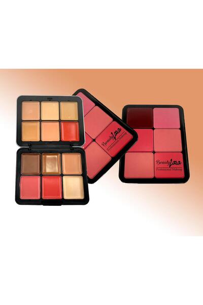 Beauty Lara باليت كونتور وبلاشر Professional Makeup 💄