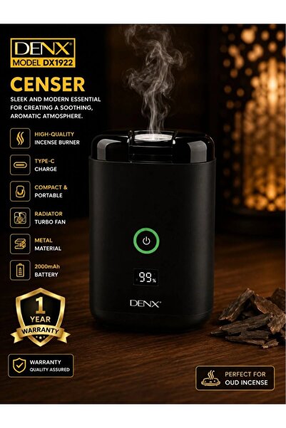 Denx مبخرة إلكترونية ذكية محمولة DX1922 مع مروحة توربو، بطارية قابلة لإعادة ا...