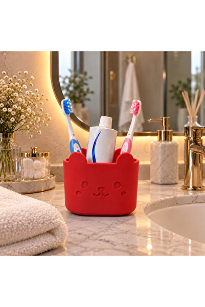 Generic Brand Bathroom Organizer with Cat Figure – Toothbrush and Toothpaste ...