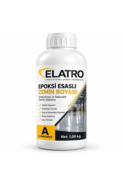 EPOKSİ ESASLI ZEMİN BOYASI ÇİFT KOMPONENT SET (solvent içermez)