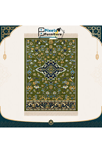 PixelsFurniture سجادة صلاة فاخرة بنقوش مستوحاة من الروضة الشريفة من بكسل الأث...