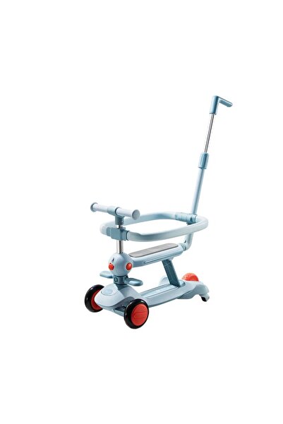 Baby Care 4-in-1 Blue Toddler Scooter & Balance Bike - Ages 1-6