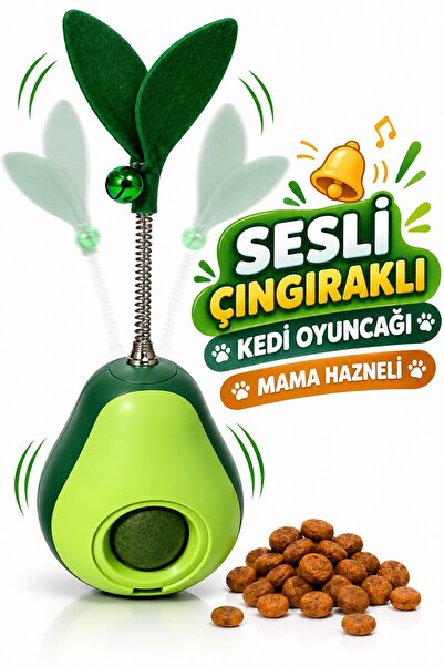 PHENORA Avakado Design Rattle Hacıyatmaz Cat Toy