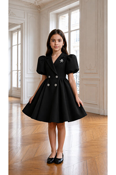 MUSGEM Special Design Umay Model Black Color Girl's Evening Dress with Stone ...