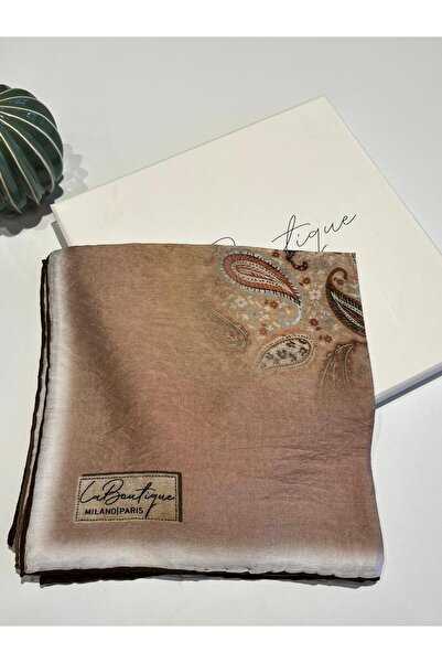 LA BOUTIQUE Organik Güz Yaz Serinliği Desenli Eşarp