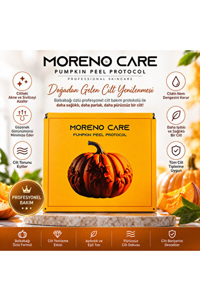 Moreno Care Pumpkin Peel Protocol Balkabağı Peelingi Profesyonel Cilt Bakım,
