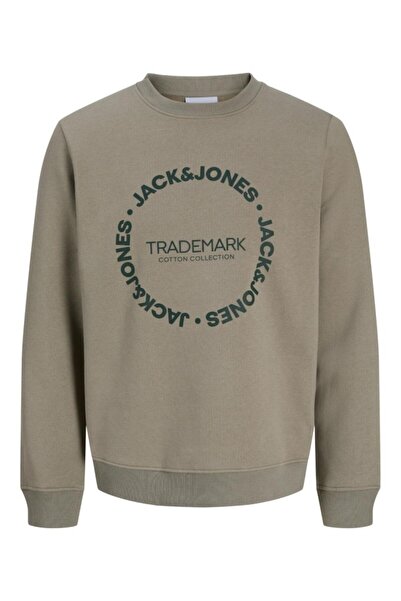 Jack & Jones JJBenson Sweat Crew Neck Vetıver Hanorac pentru bărbați 12298497