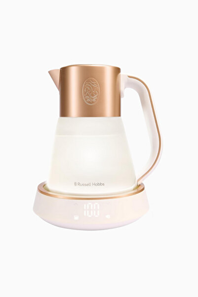 RUSSELL HOBBS Kettle Glass 1,7L Çaydanlık,Bakır, 2400W, Sıcaklık Ayarı 40-100...