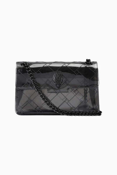 Kurt Geiger Kensington Vinyl Drench Mini Women's Shoulder Bag - Black