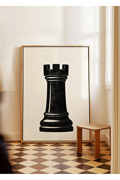 ARTHOUSECOLLECTIVE Spor / Satranç Koleksiyonu - Kale - Çerçevesiz Poster