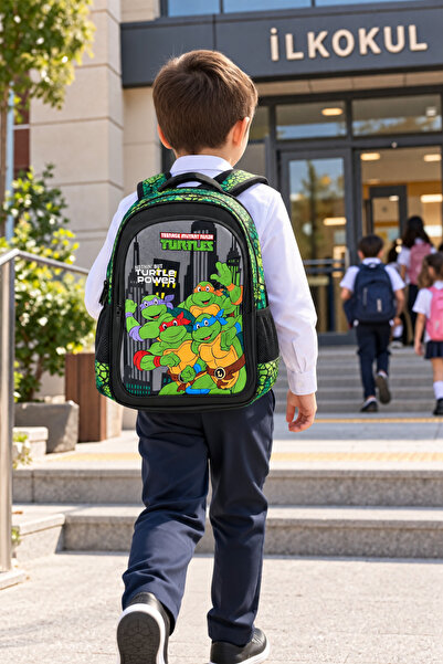 DODOMAR Σχολική τσάντα Ninja Turtles για μαθητές Δημοτικού Σχολείου 40 x 25 x 17