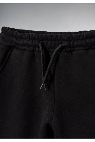 FASİON Children's Black School Sweatpants 3Iplik