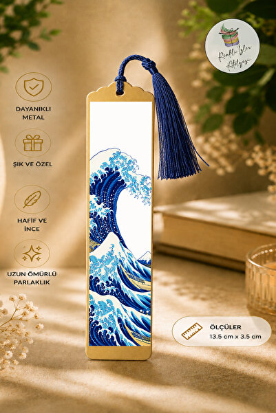 renkli izler atölyesi Artistic Design Metal Bookmark
