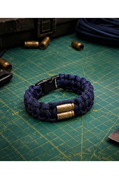 PARACORD ALPİN 9MM EDITION-Standart Klipsli Lacivert Bileklik