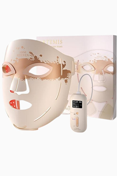RENPHO 324 Led Chip Red Light Therapy Face Mask - Beige
