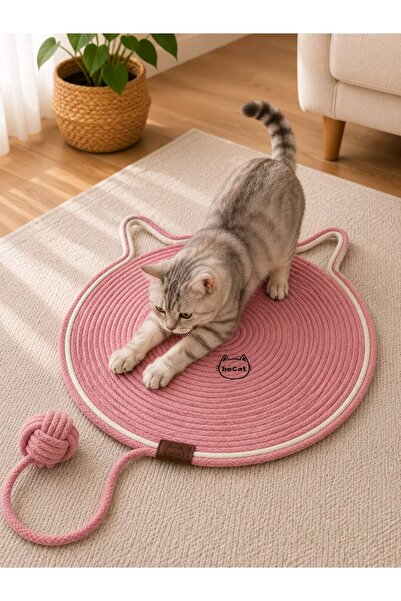 Empressco Cat Scratching Mat & Carpet Pink White