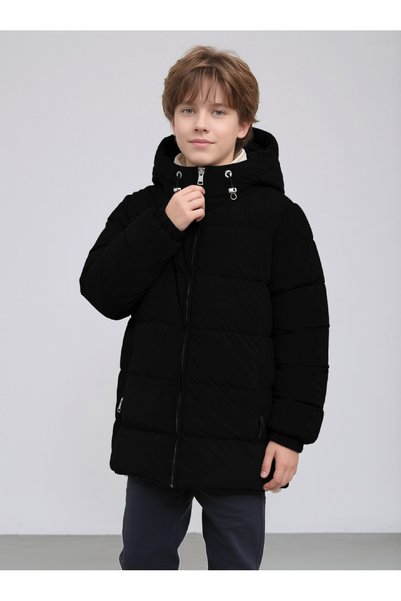 Lovrel Boys' Winter Thick Fiber Filling Water and Wind Resistant Nano Fabric Stylish Comfortable Hooded Slim Fit Coat