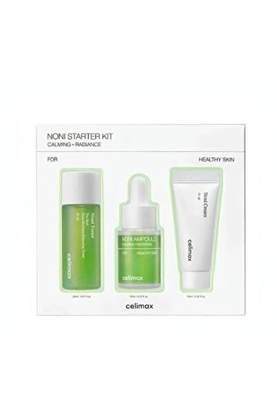 Celimax The Real Noni Calming + Radiance Starter Kit Toner Ampoule Cream Mini