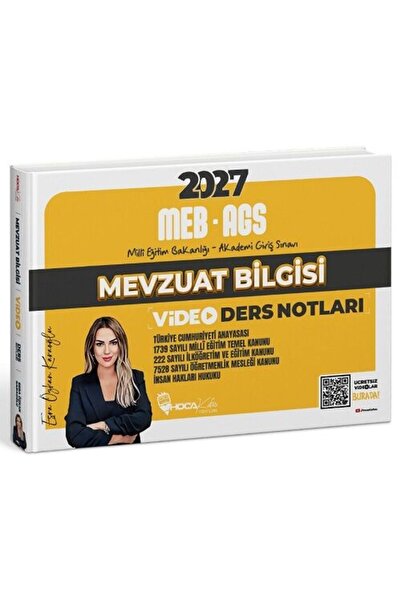 Hoca Kafası Yayınları Hoca Kafası 2027 MEB-AGS Mevzuat Bilgisi Video Ders Not...