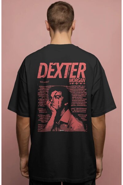 SEVBANO Μπλουζάκι Dexter Morgan με στάμπα της σειράς, Unisex, Oversize, Premium