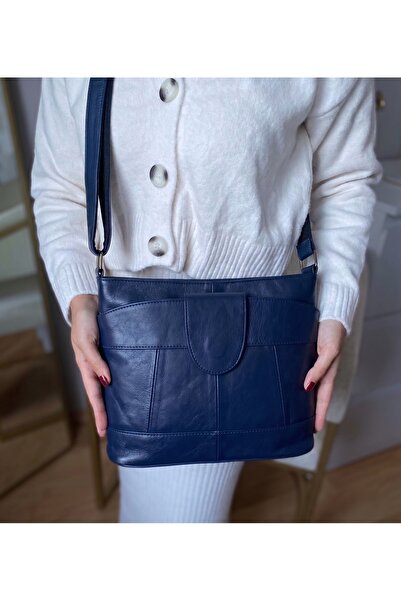 NahitaTyana Geantă de umăr și crossbody pentru femei, din piele naturală