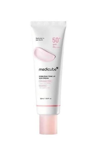 Medicube PDRN Pink Tone Up Sun Cream Sunscreen SPF 50 1.69 fl oz