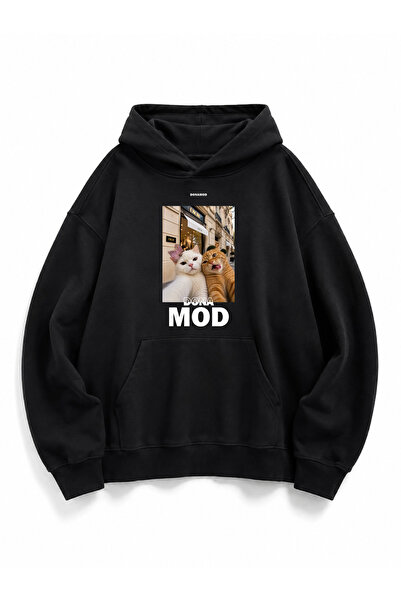 donamod Unisex Γυναικεία/Ανδρικά Φούτερ με Σχέδιο για Άνετη Διάθεση και Δώρο ...