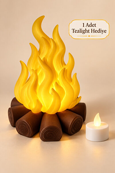 loftico Dekoratif Kamp Ateşi LED Tealight Lambası
