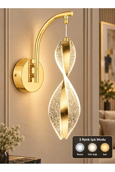 tavion lighting venüs aplik 3 renk led ısıklı salon oturma odası aplik